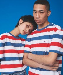 TOMMY JEANS(トミージーンズ)/【オンライン限定】ボーダーTシャツ/レッド