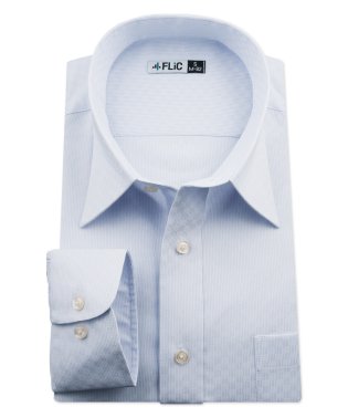 FLiC/ワイシャツ ノーアイロン ドライ ストレッチワイシャツ メンズ 長袖 形態安定 吸水速乾 織柄 レギュラー/503079709