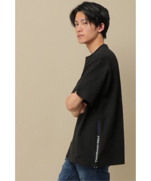ikka(イッカ)/【WEB限定】THOUSAND MILE ワンポイントTシャツ/ブラック