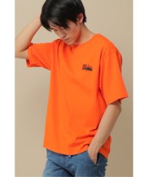 ikka(イッカ)/FIRST DOWN ワンポイント刺繍Tシャツ/オレンジ