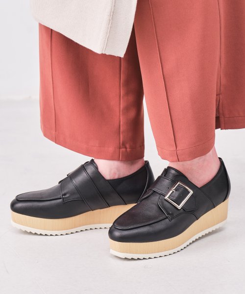 セール 厚底ウッドヒールモンクシューズ 1122 オリエンタルトラフィック Oriental Traffic Magaseek