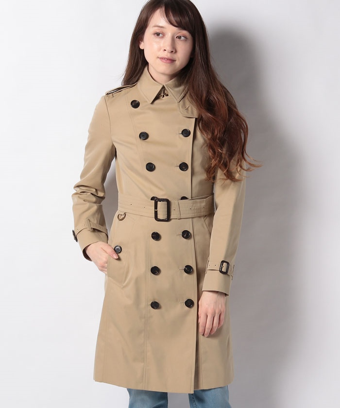 セール】【Burberry】Woman's Sandringham Long Trench Coat(503038836