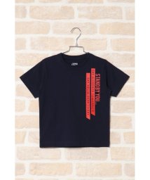 ikka kids(イッカ　キッズ)/【キッズ】【吸水速乾】縦ロゴTシャツ（120〜160cm）/ネイビー