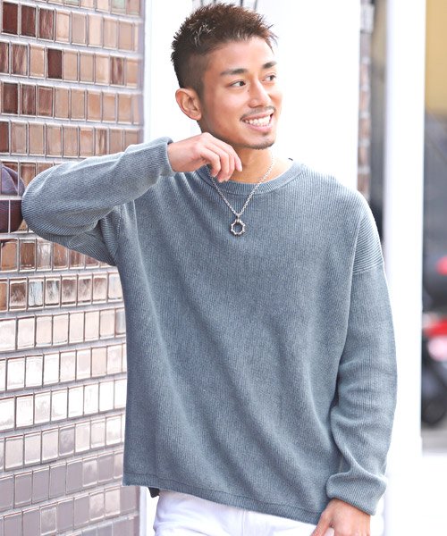 セール ストーンウォッシュ加工片畦ルーズスプリングニット ニット メンズ セーター ストーンウォッシュ ラグスタイル Luxstyle Magaseek セール ストーンウォッシュ加工片畦ルーズスプリングニット ニット メンズ セーター ストーンウォッシュ ラグスタイル Luxstyle Magaseek