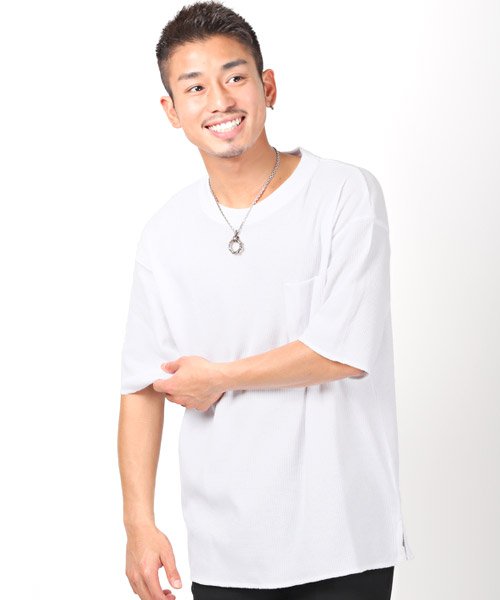 セール 15 Off ワッフルbigtシャツ Tシャツ メンズ 半袖tシャツ ワッフル 半袖 オーバーサイズ ラグスタイル Luxstyle Magaseek