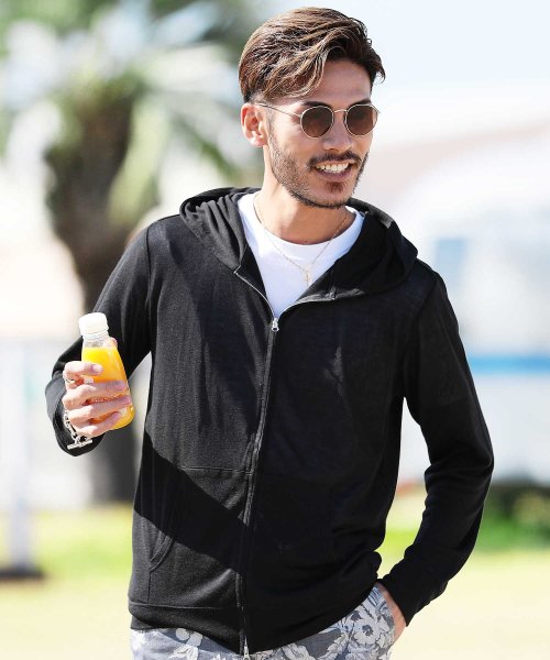 セール サマーニットソーパーカー パーカー 薄手 サマーパーカー カーディガン 長袖 冷房対策 ジギーズショップ Jiggys Shop Magaseek