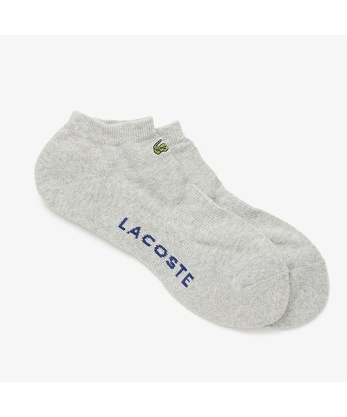 LACOSTE(ラコステ)/ロゴパイルスニカー丈ソックス/グレー