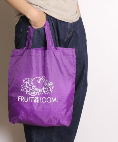 MAISON mou(メゾンムー)/【FRUIT OF THE LOOM/フルーツオブザルーム】PACABLE TOTE BAG/パッカブルトートバッグ/パープル