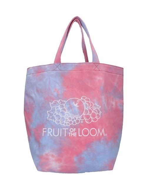 MAISON mou(メゾンムー)/【FRUIT OF THE LOOM/フルーツオブザルーム】UNEVEN DYE TOTE/タイダイトート/ブルー