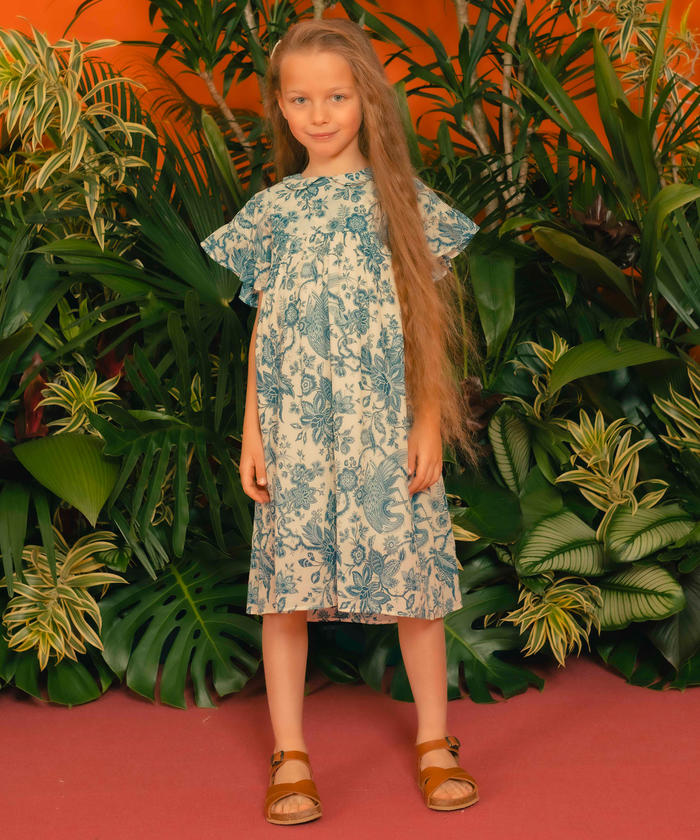 SOULEIADO HERON ラウンドカラーワンピース