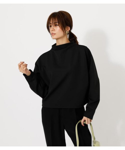 AZUL by moussy(アズールバイマウジー)/BOTTLE NECK DOLMAN TOPS/BLK