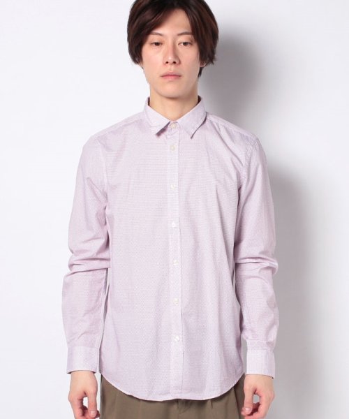 BENETTON (mens)(ベネトン（メンズ）)/総柄シャツ/レッド