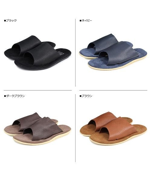 ISLAND SLIPPER(アイランドスリッパ)/アイランドスリッパ ISLAND SLIPPER サンダル メンズ スエード BULL HIDE SLIDE PBS705BH PTS705BH/ネイビー