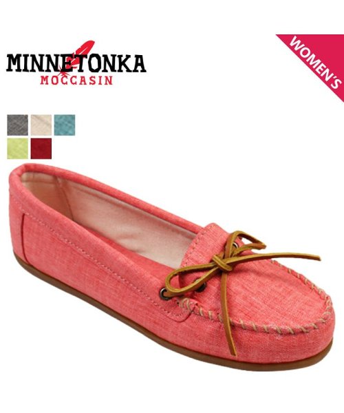 MINNETONKA(ミネトンカ)/ミネトンカ MINNETONKA モカシン キャンバス モック CANVAS MOC 限定 レディース/ピンク