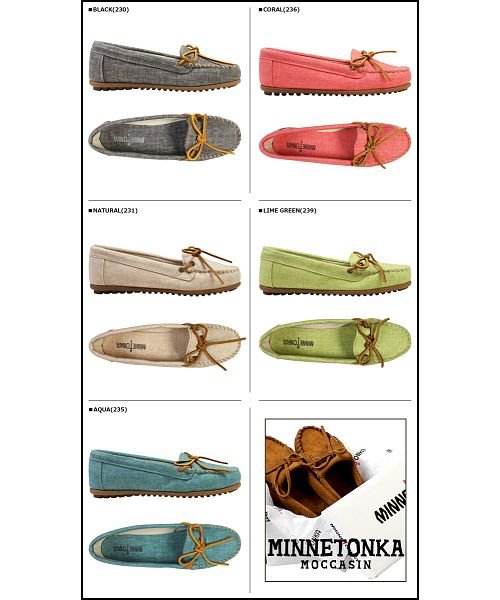 MINNETONKA(ミネトンカ)/ミネトンカ MINNETONKA モカシン キャンバス モック CANVAS MOC 限定 レディース/グリーン