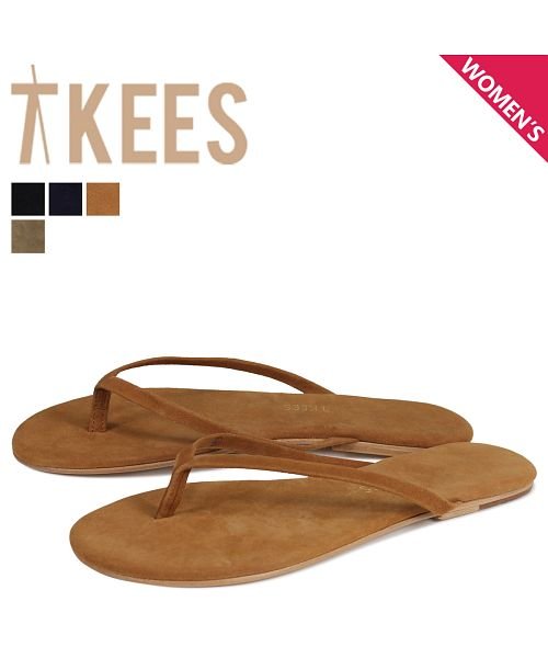 Tkees(ティキーズ)/ティキーズ Tkees サンダル リリースエード ビーチサンダル レディース スエード LILY SUEDE/ブラウン