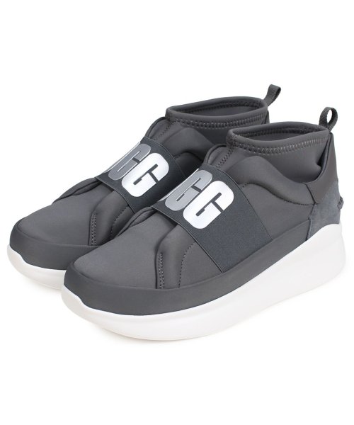 UGG(UGG)/UGG アグ スニーカー スリッポン ニュートラ レディース WOMENS NEUTRA SNEAKER ブラック オフ ホワイト グレー ピンク ブルー レッ/チャコールグレー