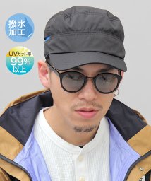 AMS SELECT(エーエムエスセレクト)/HIDETRADING PRODUCT / 撥水 UVカット ワークキャップ / 無地 / 配色 / チロリアン/ブラック