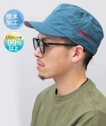 AMS SELECT(エーエムエスセレクト)/HIDETRADING PRODUCT / 撥水 UVカット ワークキャップ / 無地 / 配色 / チロリアン/ブルー