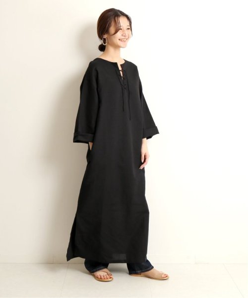 セール Pondichery ポンディシェリ 2wayリネンロングワンピース スローブ イエナ Slobe Iena Magaseek