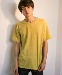 Rocky Monroe(ロッキーモンロー)/Hanes ヘインズ Tシャツ メンズ レディース カラーT 半袖 クルーネック インナー カットソー 無地 ボーダー 薄手 シンプル 春夏 HM1－P101 /イエロー