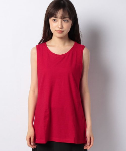 BENETTON (women)(ベネトン（レディース）)/コットンAラインタンクトップ/レッド