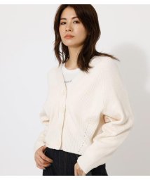 AZUL by moussy(アズールバイマウジー)/BUTTON SHORT CARDIGAN/L/BEG1