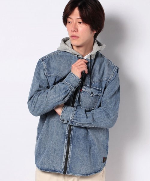 LEVI’S OUTLET(リーバイスアウトレット)/JT HOODED WESTERN SHIRT JT HOODED DENIM/インディゴブルー