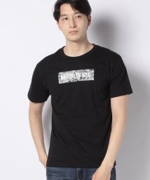 STYLEBLOCK(スタイルブロック)/ボックスロゴプリントクルーネック半袖Tシャツ/Bブラック