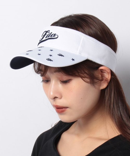 FILA GOLF(フィラゴルフ（レディース）)/サンバイザー/ホワイト