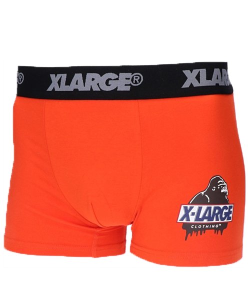 Rocky Monroe(ロッキーモンロー)/XLARGE エクストララージ ボクサーパンツ メンズ ボクサーブリーフ 下着 アンダーウェア プリント 無地 ロゴ 父の日 ギフト 18647800 1864/オレンジ