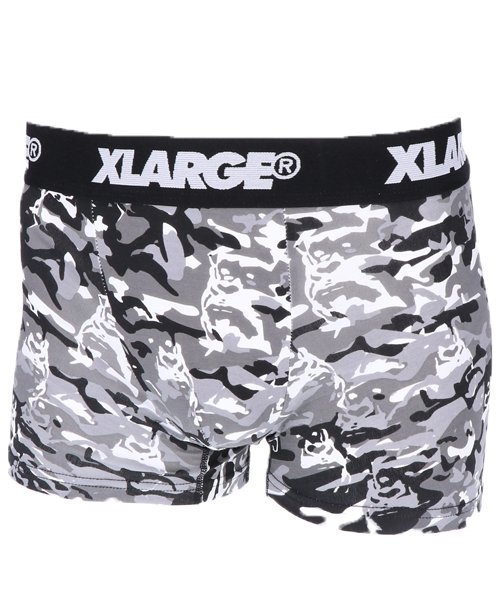 Rocky Monroe(ロッキーモンロー)/XLARGE エクストララージ ボクサーパンツ メンズ ボクサーブリーフ 下着 アンダーウェア プリント 無地 ロゴ 父の日 ギフト 18647800 1864/ライトグレー