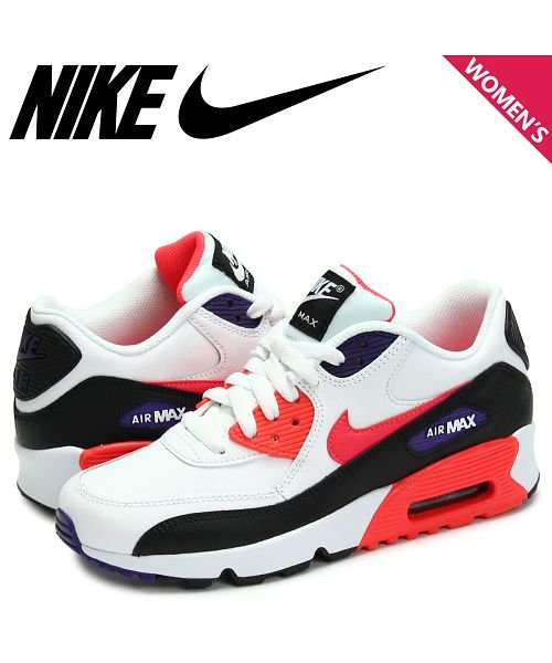 Nike Air Max 90 Leather Gs ナイキ エアマックス90 スニーカー レディース ホワイト 白 3412 117 ナイキ Nike Magaseek