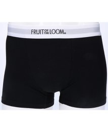 Rocky Monroe(ロッキーモンロー)/FRUIT OF THE LOOM フルーツオブザルーム ボクサーパンツ 下着 アンダーウェア 前閉じ 綿 コットン 無地 伸縮性 ストレッチ カジュアル ギフ/ブラック