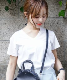 coca(コカ)/Vネックカットソー Tシャツ /WHITE