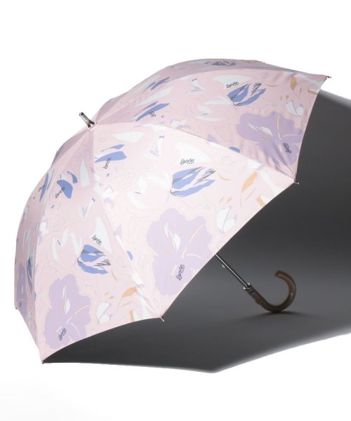 LANVIN Collection(umbrella)(ランバンコレクション（傘）)/LANVIN COLLECTION 晴雨兼用折傘 "フラワー ハット"/ペールピンク