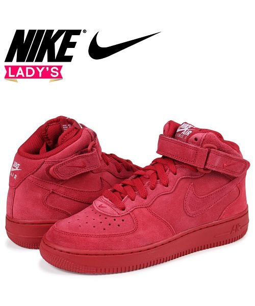 NIKE AIR FORCE 1 GS ナイキ エアフォース1 MID レディース スニーカー 314195－603 レッド(503107478) |  ナイキ(NIKE) - MAGASEEK