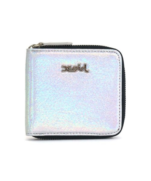 エックスガール 財布 X Girl 二つ折り財布 ラウンドファスナー コンパクト Metallic Wallet メタリック レディース エックスガール X Girl Magaseek