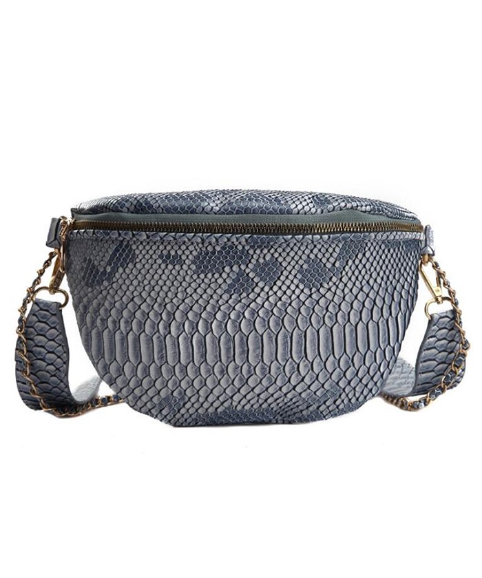 セール ウエストバッグ レディース ウエストポーチ ボディバッグ ミニ チェーンバッグ へビ柄 Puレザー 鞄 ミニミニストア Miniministore Magaseek