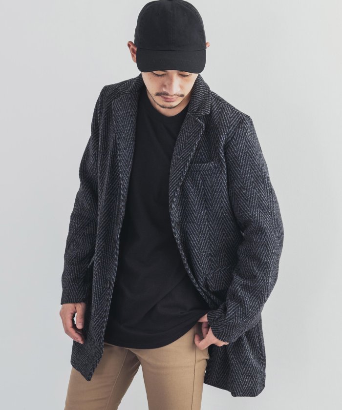 チェスターコート チェック メンズ ロングの通販 価格比較 価格 Com