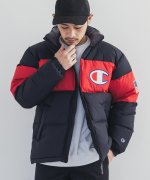 ＜マガシーク＞ ロッキーモンロー Champion チャンピオン ダウンジャケット メンズ アウター ブルゾン 撥水 防寒 防水 防風 ロゴ ワッペン 刺繍 カジュアル スポーティ アウトドア メンズ ブラック L Rocky Monroe】画像