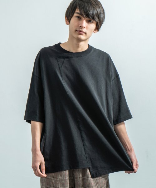 ビッグt メンズ Tシャツ 半袖 カットソー 無地 白 ゆったり ルーズ