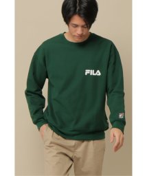 ikka(イッカ)/FILA ヘリテージ クルーネックトレーナー/グリーン