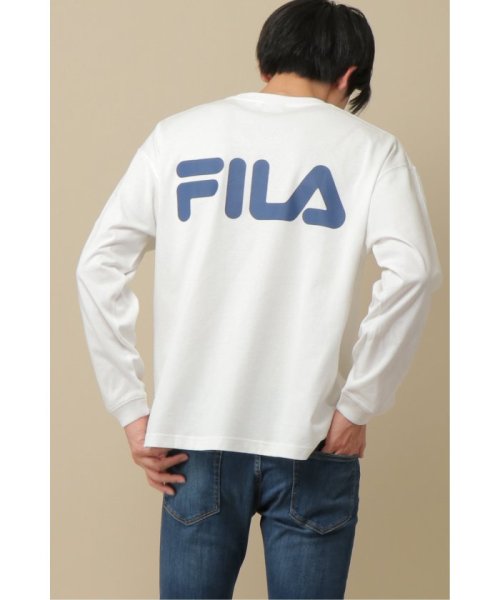 ikka(イッカ)/【WEB限定】FILA ヘリテージクルーネックロンT/ホワイト