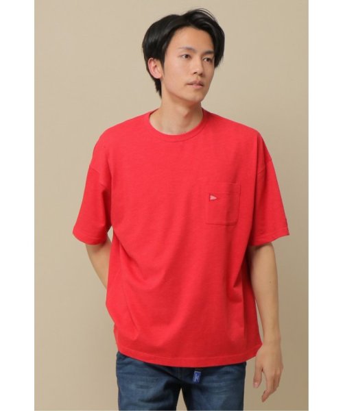 ikka(イッカ)/【WEB限定】Healthknit Product ビッグシルエットTシャツ/レッド