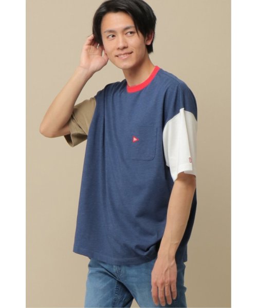 ikka(イッカ)/【WEB限定】Healthknit Product ビッグシルエットTシャツ/ネイビー系1