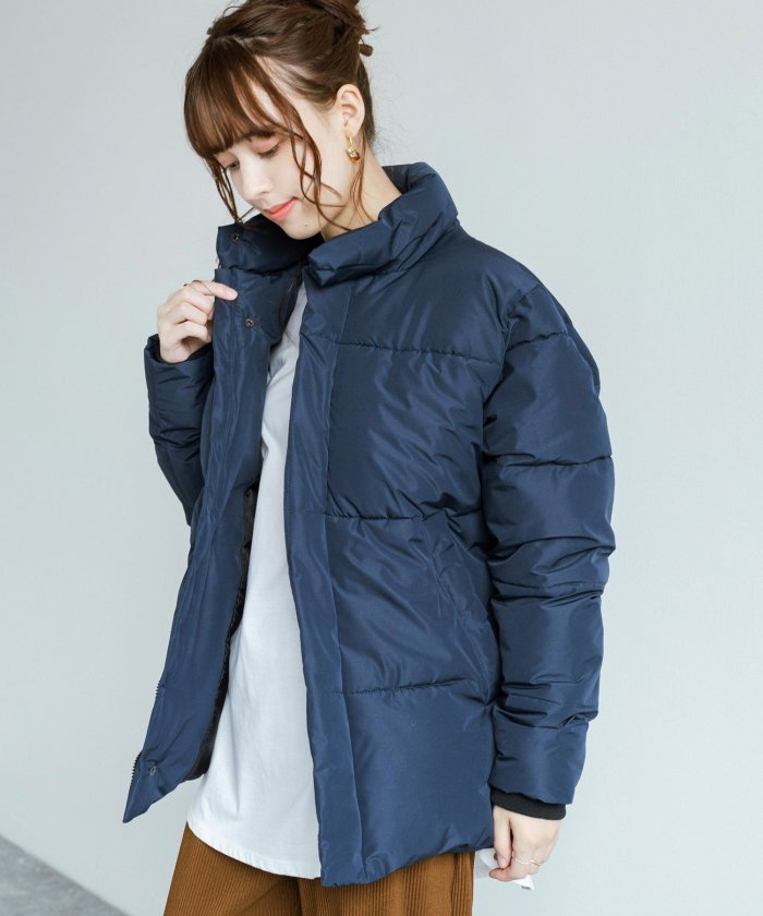 セール 中綿ジャケット アウター メンズ レディース フェイクダウン 防水 撥水 防風 ビッグシルエット オーバーサイズ シンプル カジュアル 無地 チェック Rd G ロッキーモンロー Rocky Monroe Magaseek