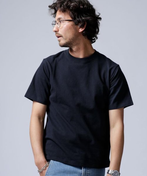 nano・universe(ナノ・ユニバース)/快適男　カノコクルーネックTシャツ(一部WEB限定カラー)/ブラック