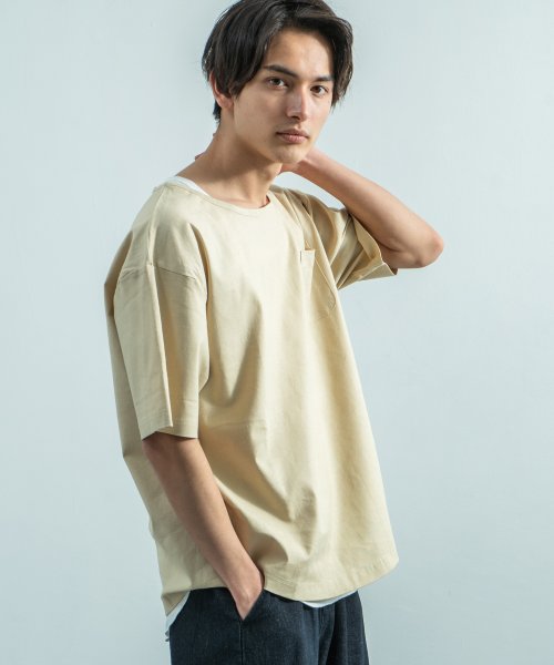 セール プルオーバー シャツ メンズ 半袖 春 リネン 麻 無地 アンサンブル タンクトップ おしゃれ 8074 ロッキーモンロー Rocky Monroe Magaseek