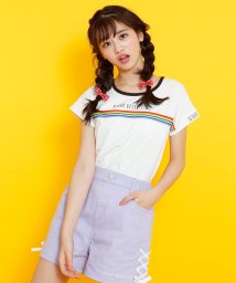 JENNI belle(ジェニィベル)/【WEB限定】レインボーテープTシャツ/オフホワイト